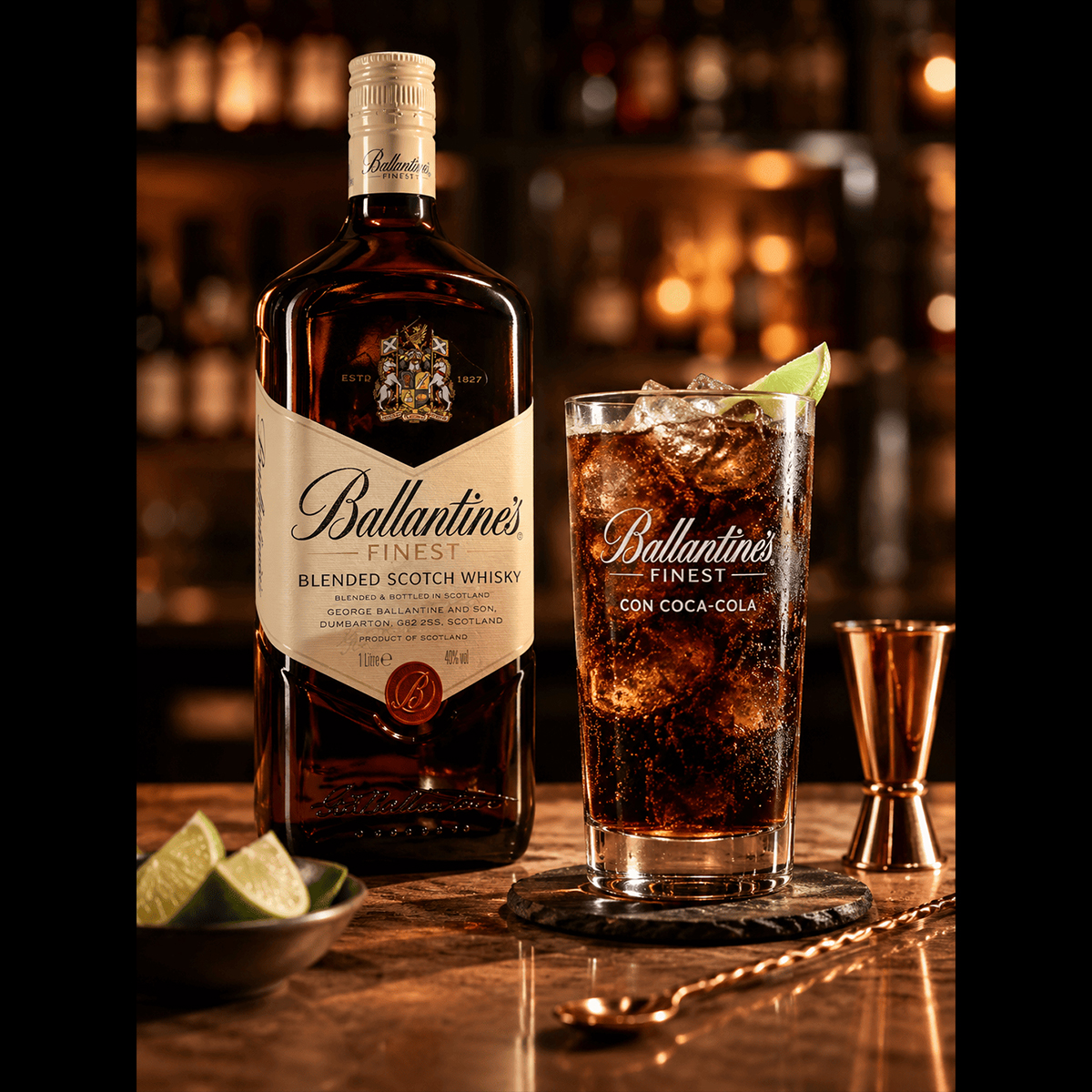 BALLANTINES CON COCA COLA